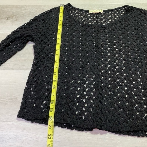 Staring at Stars Black Crochet Sweater - Picture 8 of 8